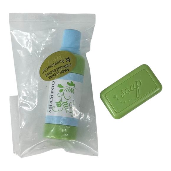 American Girl Bubble Bath SHAMPOO & SOAP Bar Doll Bathroom Accessories Set NIP - Picture 2 of 9